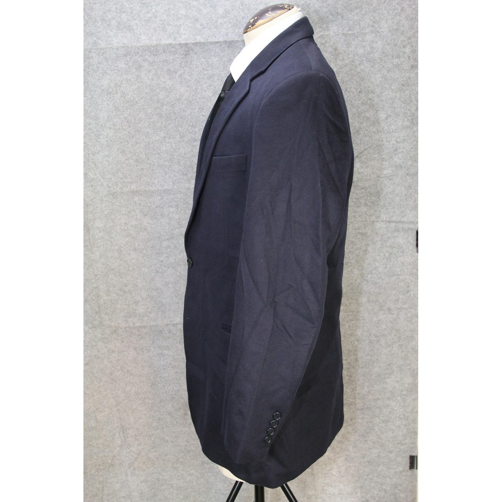Brooks Brothers Blazer Mens 44L Pure Cashmere Loro Piana Navy Sport Coat Jacket - Picture 4 of 16